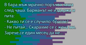 Read more about the article В бара мъж мрачно…