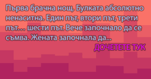 Read more about the article Първа брачна нощ…