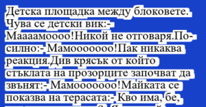 Read more about the article Детска площадка между блоковете….