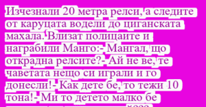 Read more about the article Изчезнали 20 метра релси, а следите…