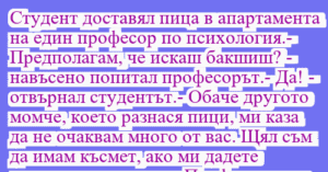Read more about the article Студент доставял пица в апартамента…