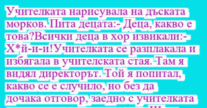 Read more about the article Учителката нарисувала на дъската…