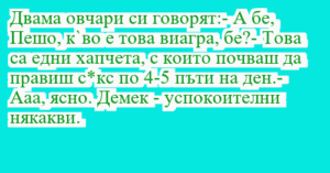 Read more about the article Двама овчари си говорят:- А бе,…